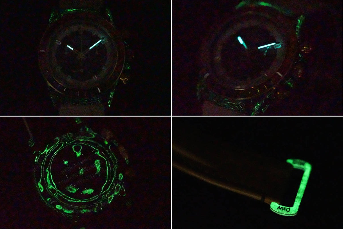 Rolex TW Factory Custom Carbon Fiber Daytona Watch 40mm 4801 Chronograph Movement Luminous Case & Buckle