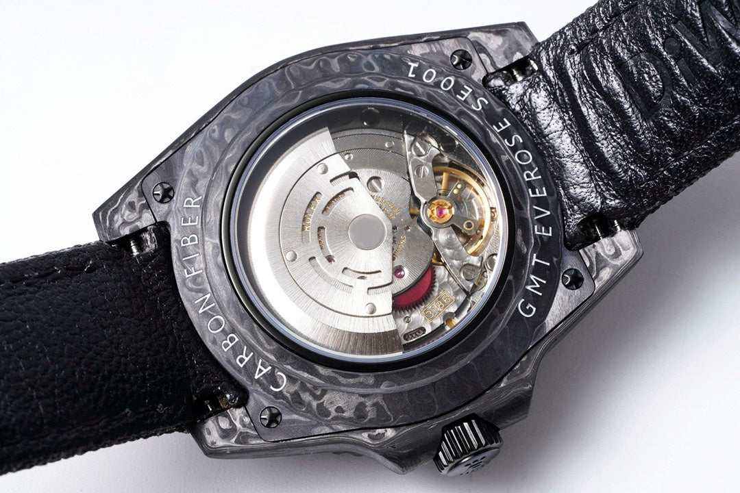 Rolex GMT-Master II Carbon Watch | Cal.3186 Automatic Movement, Forged Carbon Case