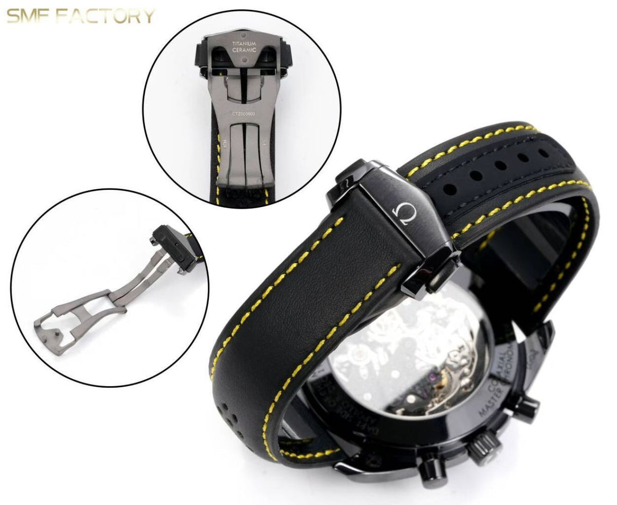 Omega Speedmaster Dark Side of the Moon SMF RW6 Top‑Grade Manual Chronograph Watch Genuine Ceramic Case