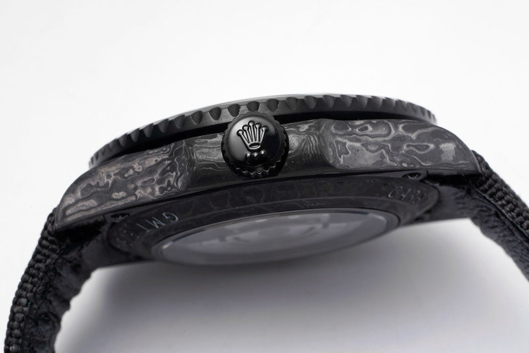 Rolex GMT-Master II Carbon Watch | Cal.3186 Automatic Movement, Forged Carbon Case