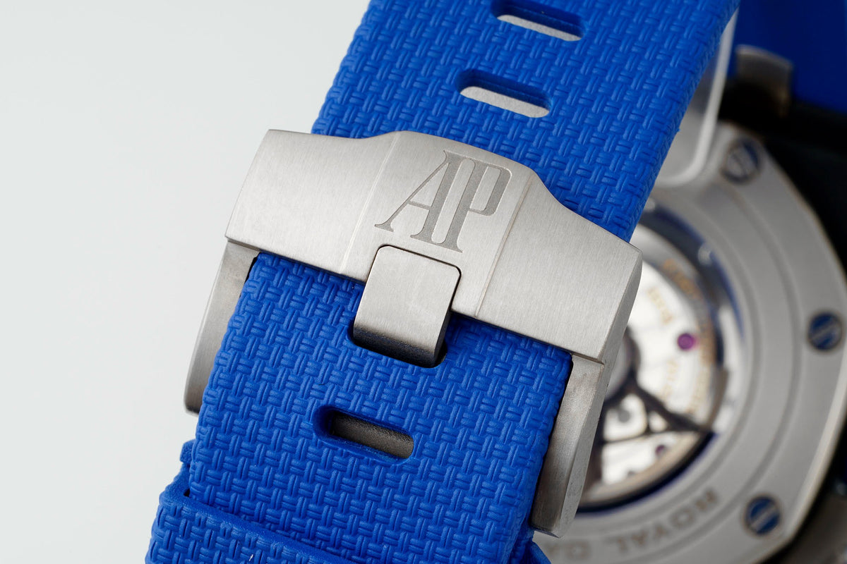 Audemars Piguet Ceramic Chronograph 44mm Sports Watch Rubber Strap