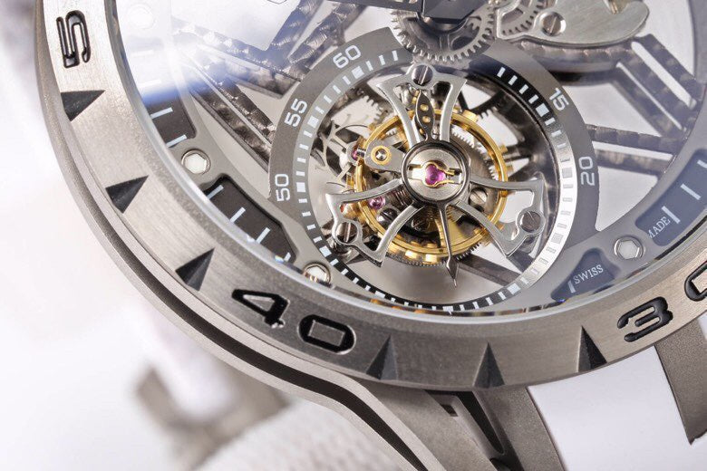 Roger Dubuis Titanium Skeleton Tourbillon Watch