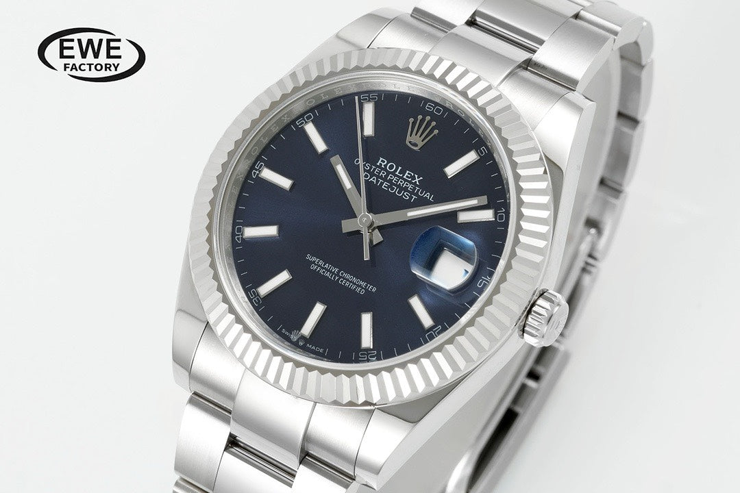 Rolex EWE Factory Datejust 41mm Men Watch, 3235 Automatic Movement, 904L Steel