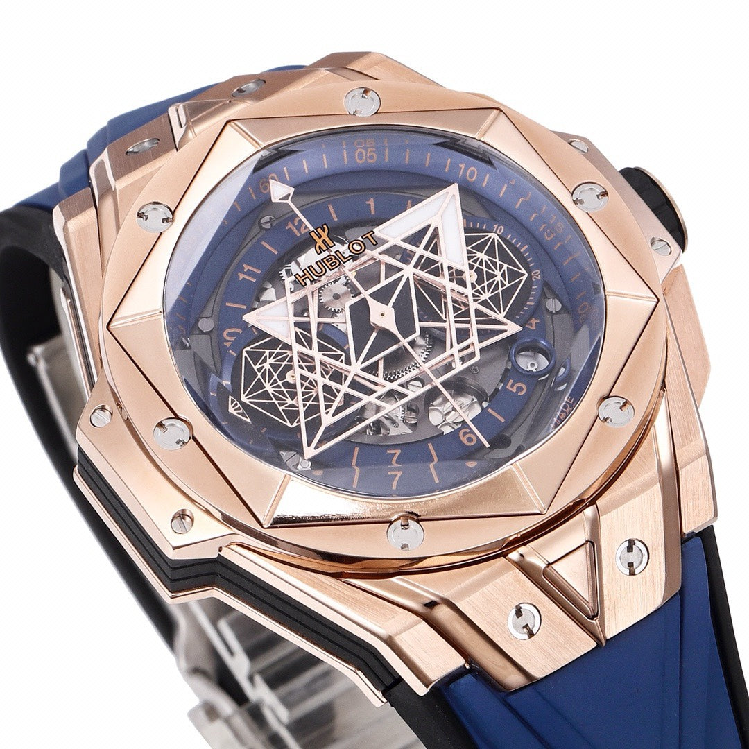 HUBLOT Big Bang Sang Bleu II Watch | BBF Super Clone Titanium Automatic Chronograph Wristwatch