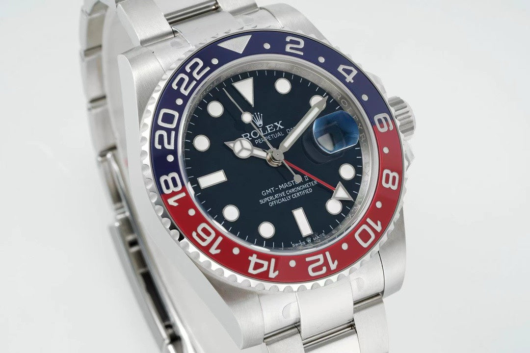 Rolex GMT Travel Watch 904L Steel Cal.3285 Movement