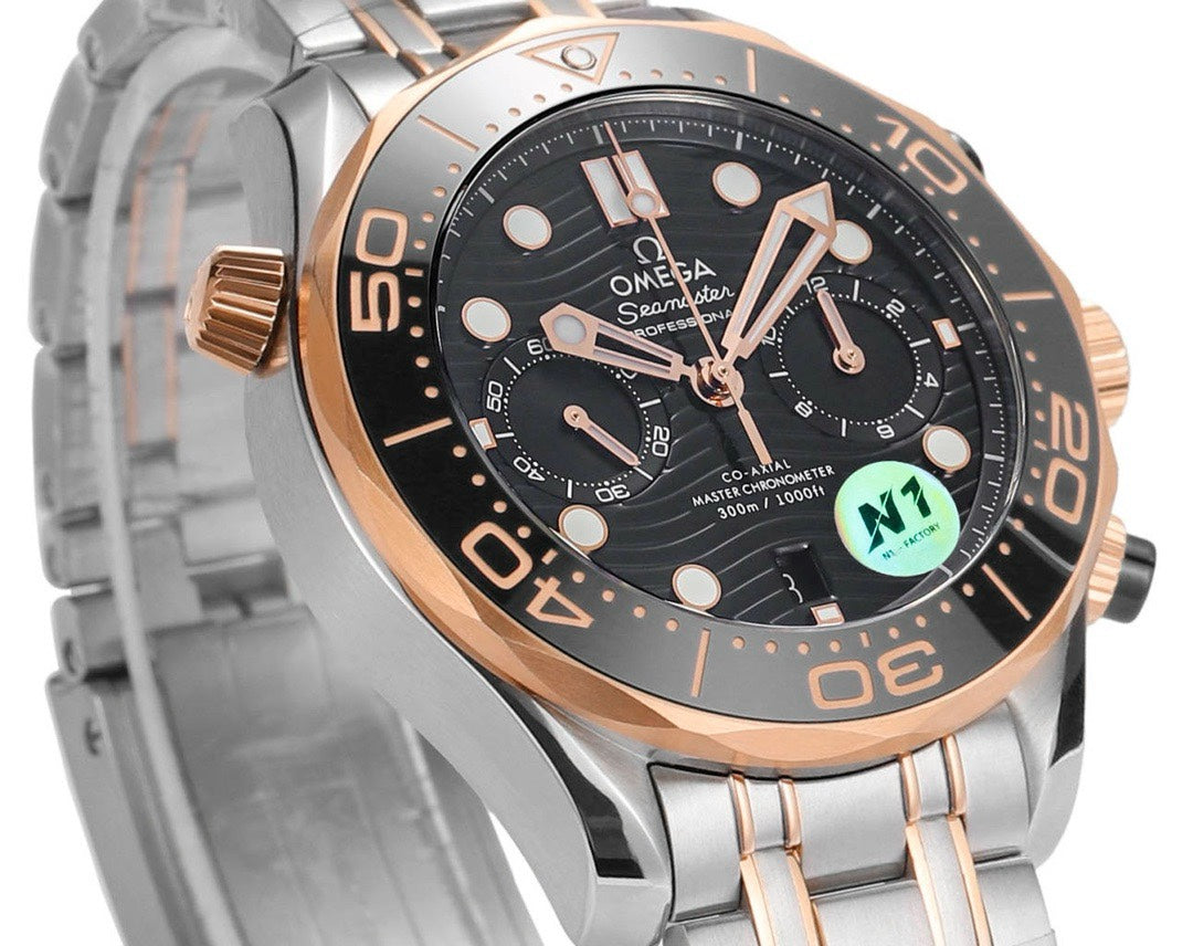 OMEGA Seamaster 300 Chronograph 44mm Dive Watch Cal.9900 Full Function Ceramic Bezel