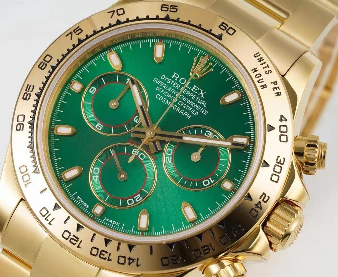 Rolex Cosmograph Daytona Chronograph Watch 40mm 904L Steel Ceramic Bezel Custom 7750 Movement