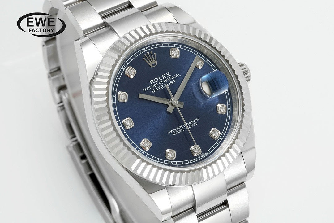 Rolex EWE Factory Datejust 41mm Men Watch, 3235 Automatic Movement, 904L Steel