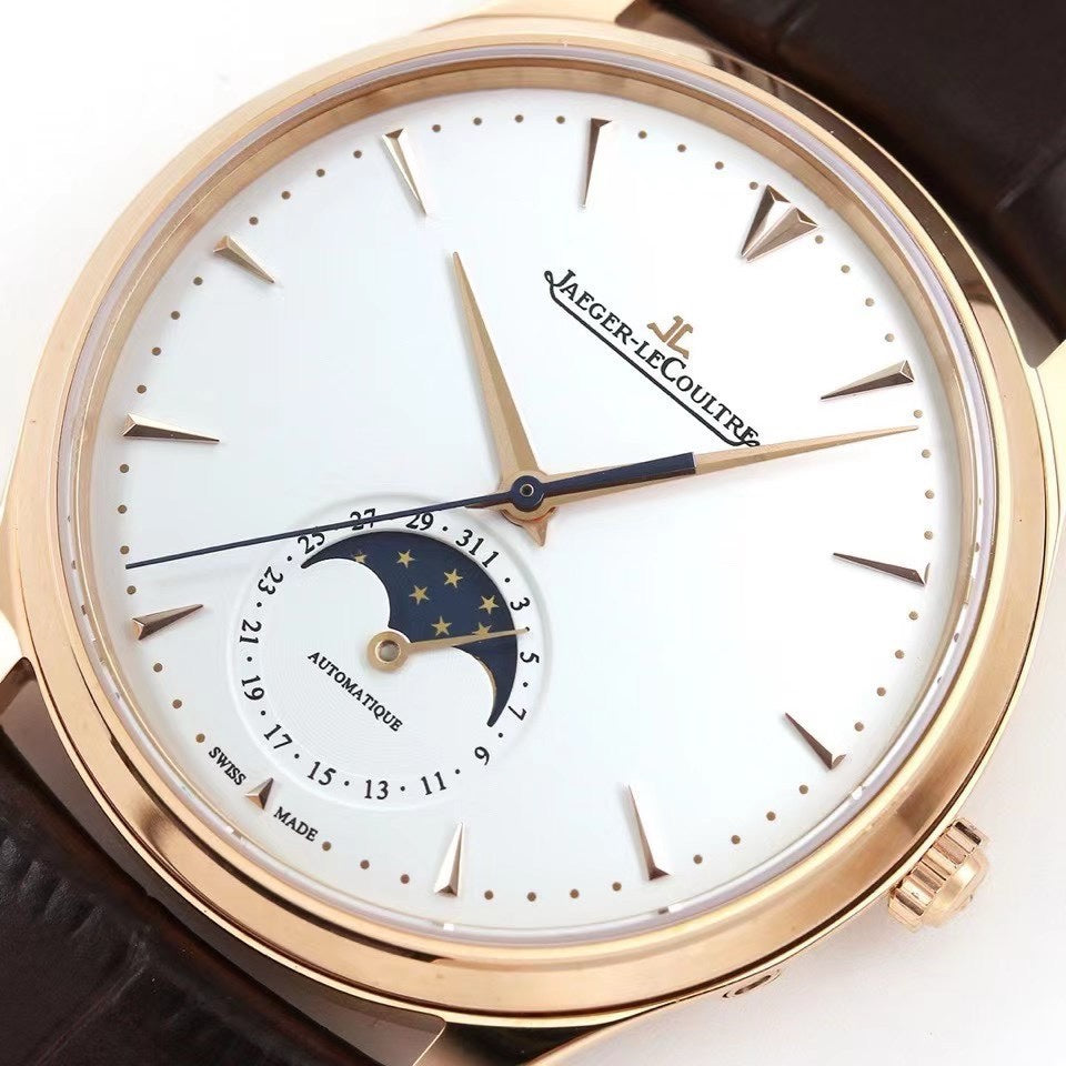 Jaeger-LeCoultre Master Ultra Thin Moon Automatic Watch, Multiple Dial & Case Color Options
