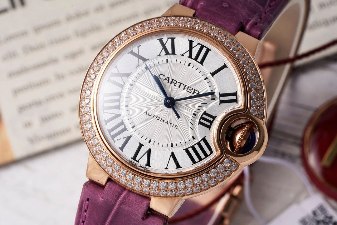 Cartier Ballon Bleu AF Upgraded 33mm Women Automatic Wristwatch
