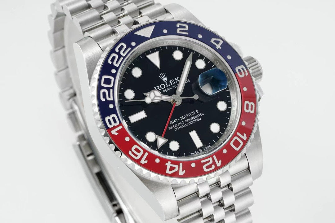 Rolex GMT Travel Watch 904L Steel Cal.3285 Movement
