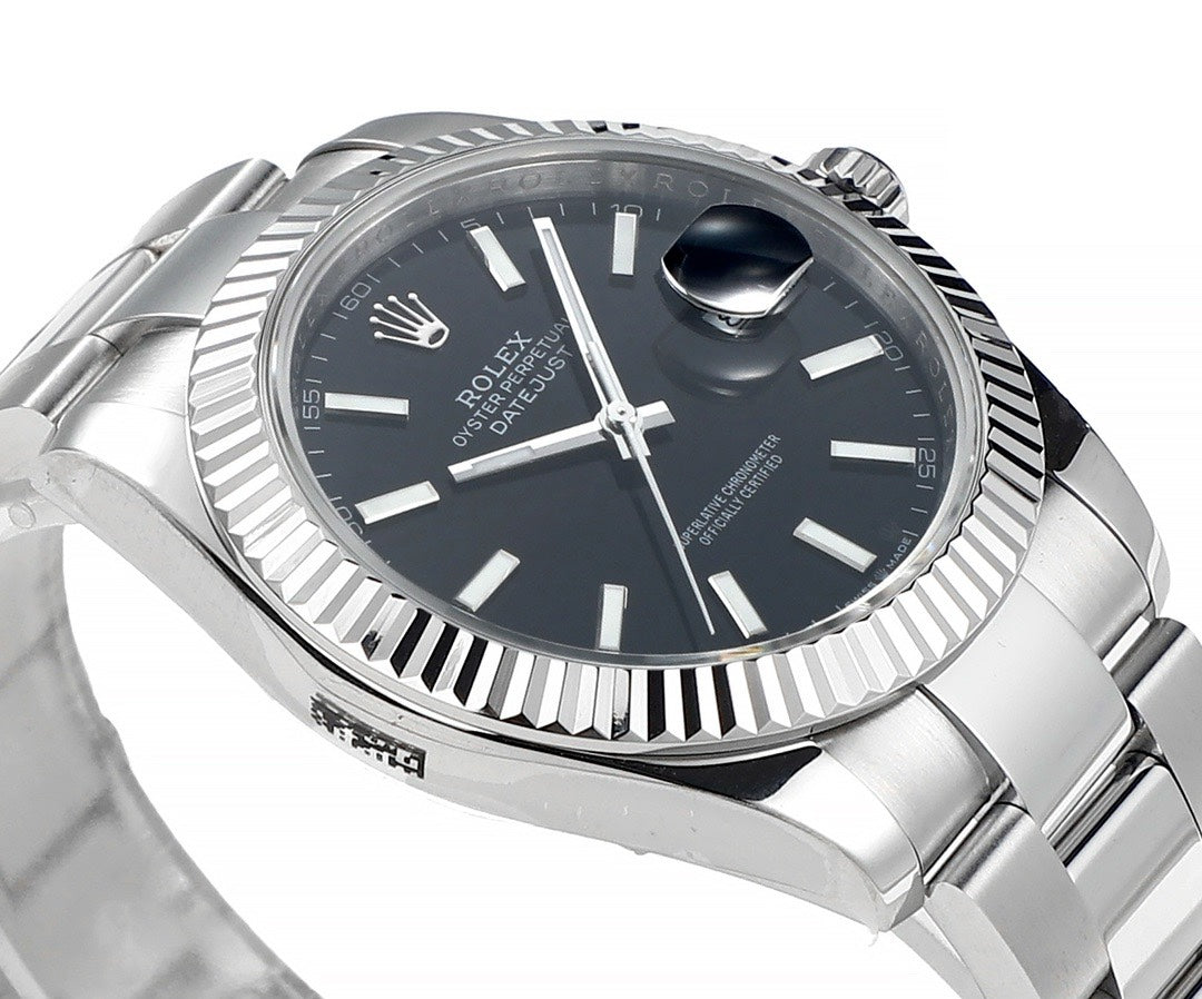 Rolex Datejust 41mm Automatic Watch 3235 Movement 72‑Hour Power Reserve Fluted Bezel