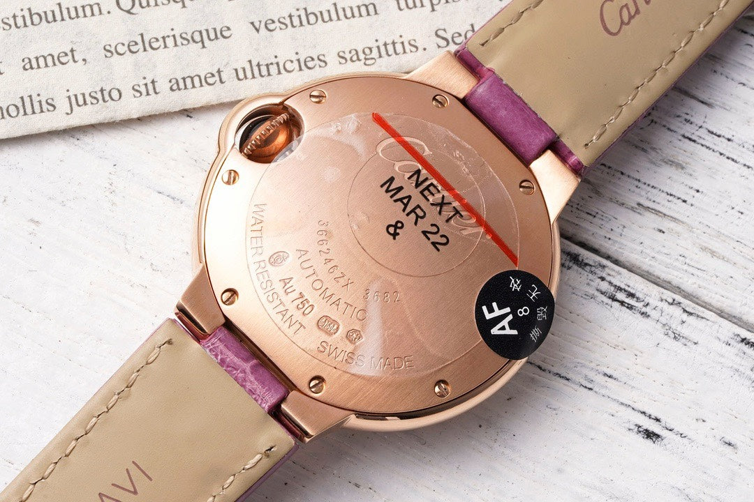 Cartier Ballon Bleu AF Upgraded 33mm Women Automatic Wristwatch