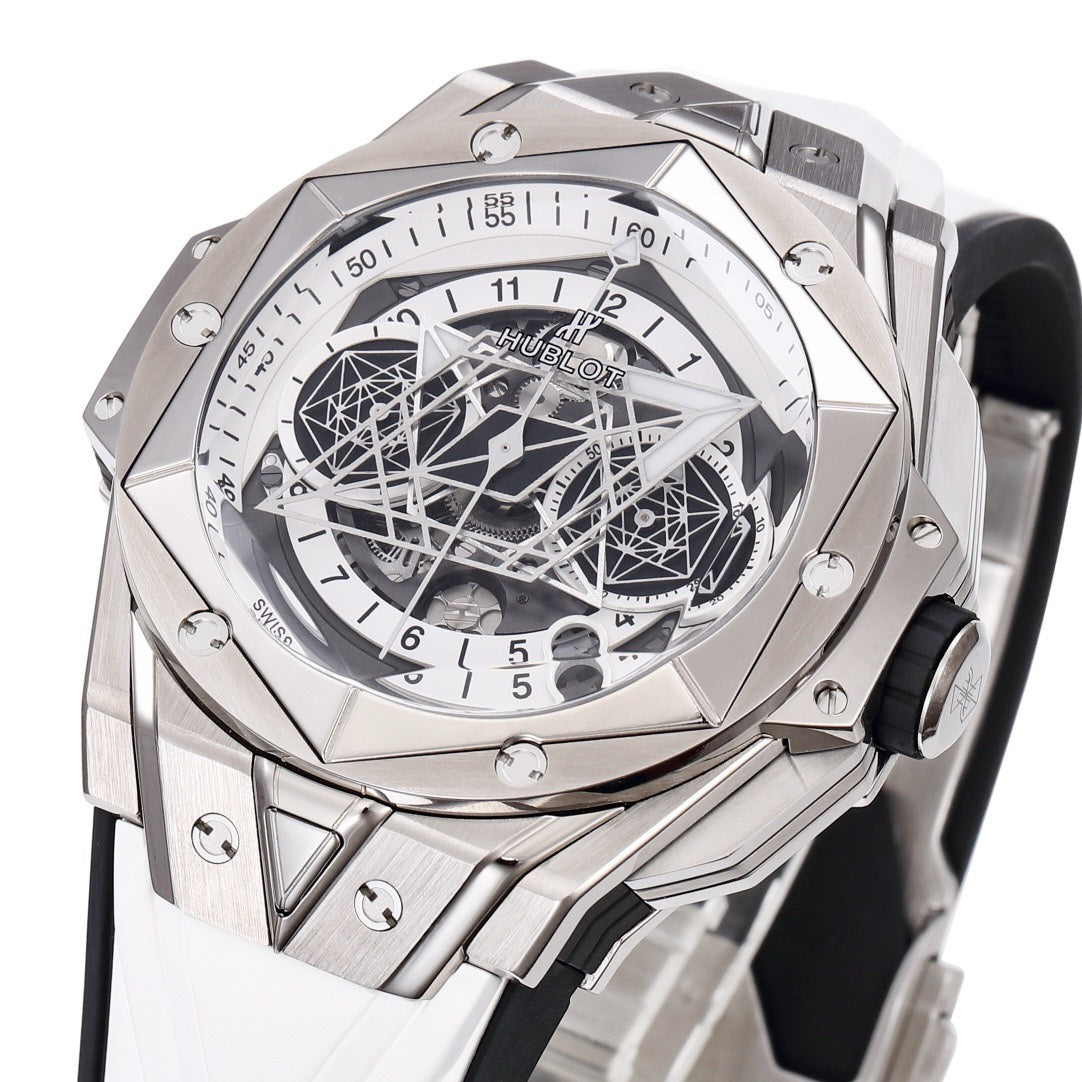HUBLOT Big Bang Sang Bleu II Watch | BBF Super Clone Titanium Automatic Chronograph Wristwatch