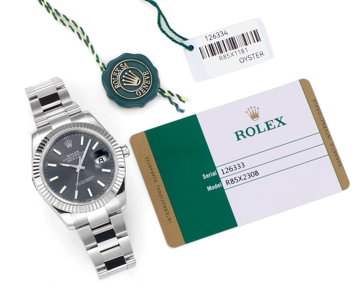 Rolex Datejust 41mm Automatic Watch 3235 Movement 72‑Hour Power Reserve Fluted Bezel