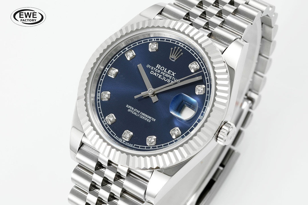 Rolex EWE Factory Datejust 41mm Men Watch, 3235 Automatic Movement, 904L Steel