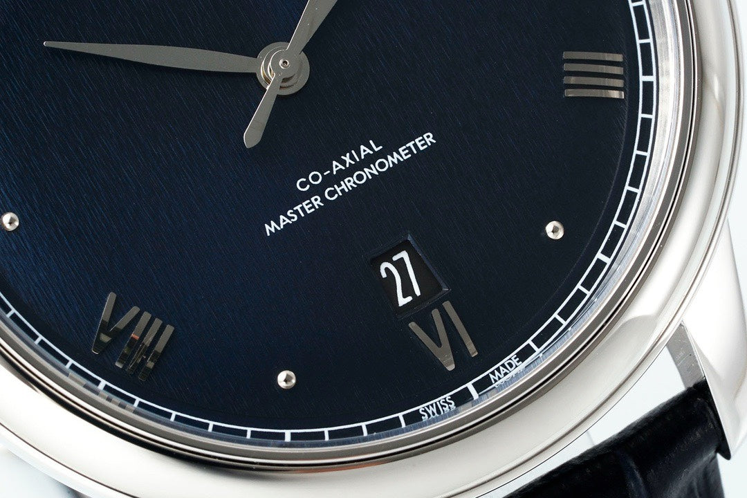 Omega De Ville Power‑Reserve Automatic Mechanical Watch, Genuine Calfskin Leather Strap