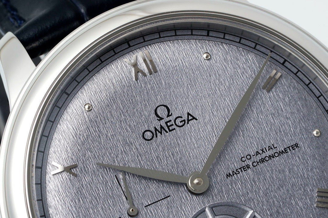 Omega De Ville Power‑Reserve Automatic Mechanical Watch, Genuine Calfskin Leather Strap