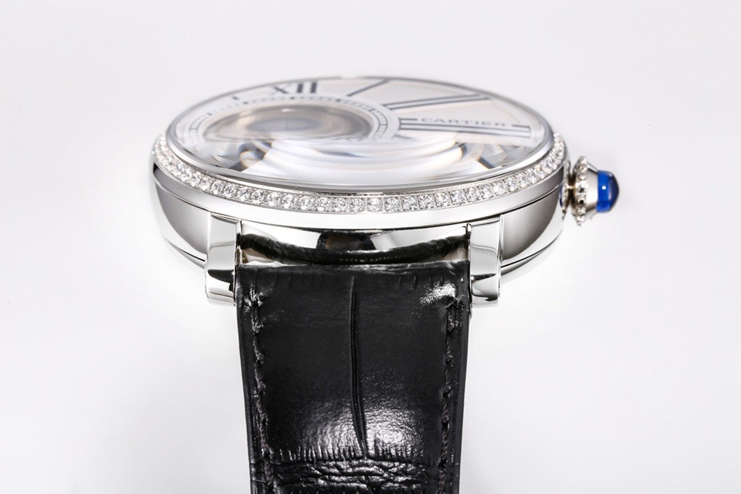Cartier Rotonde de Cartier Mysterious Watch, Floating Hands Design, 42.5mm, MC 9981 Manual & Automatic Integrated Movement