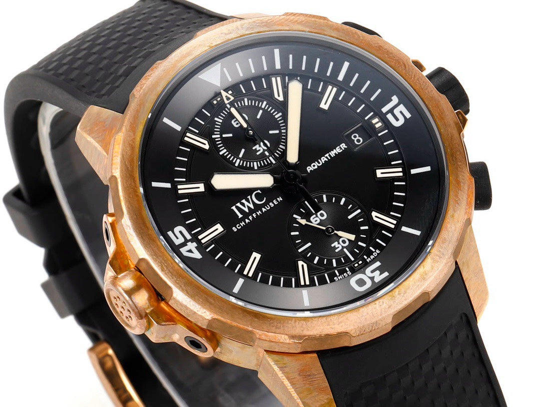 IWC Aquatimer Chronograph Watch 44mm | Quick Release Fluororubber Strap