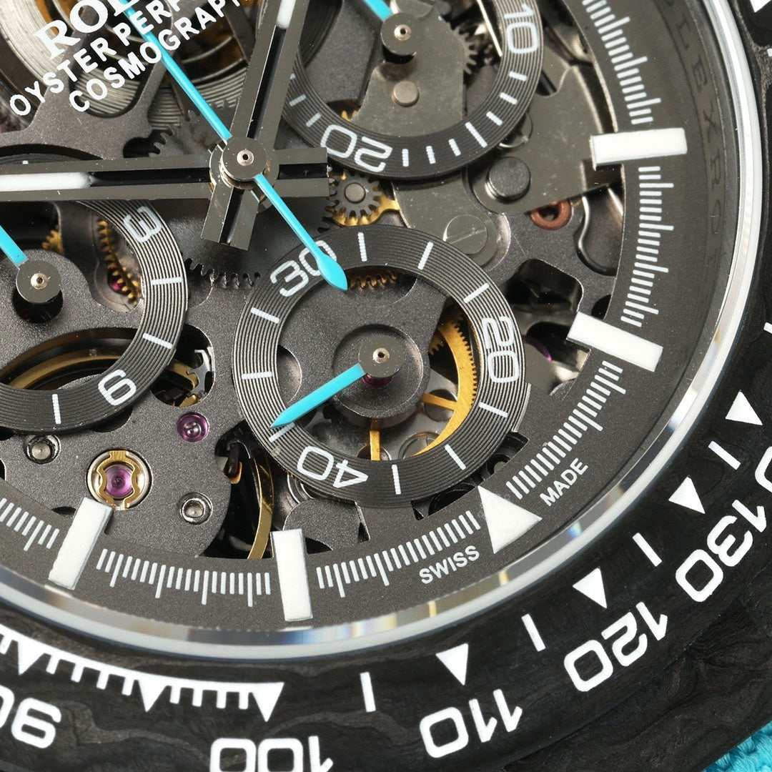 Rolex Diw Carbon Skeleton Chronograph