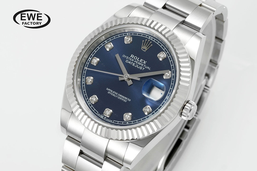 Rolex EWE Factory Datejust 41mm Men Watch, 3235 Automatic Movement, 904L Steel
