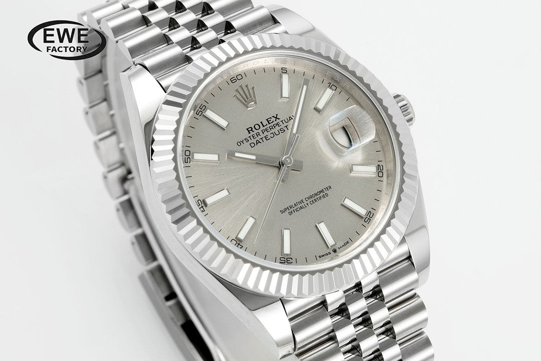 Rolex EWE Factory Datejust 41mm Men Watch, 3235 Automatic Movement, 904L Steel