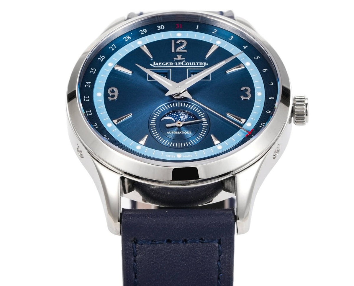 Jaeger-LeCoultre Master Calendar Moon Phase Automatic Watch 40mm Genuine Leather Strap