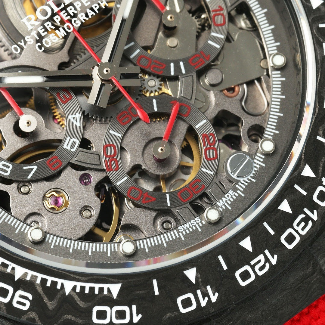 Rolex Diw Carbon Skeleton Chronograph