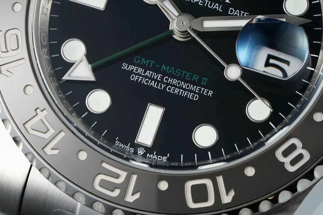 Rolex GMT Travel Watch 904L Steel Cal.3285 Movement