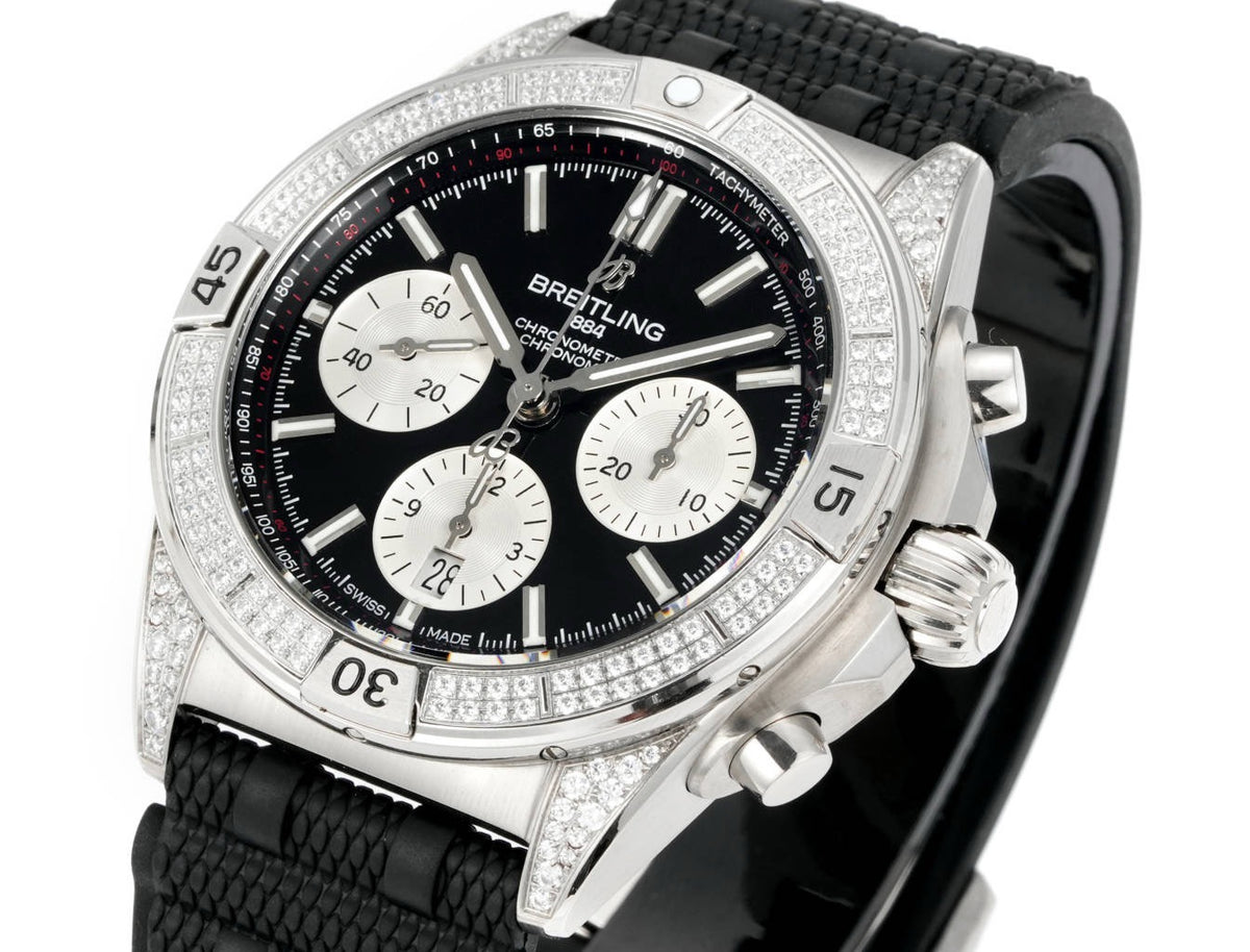 Breitling Chronomat Super Clone Watch | B01 Automatic Chronograph Movement, Diamond Bezel, 42mm