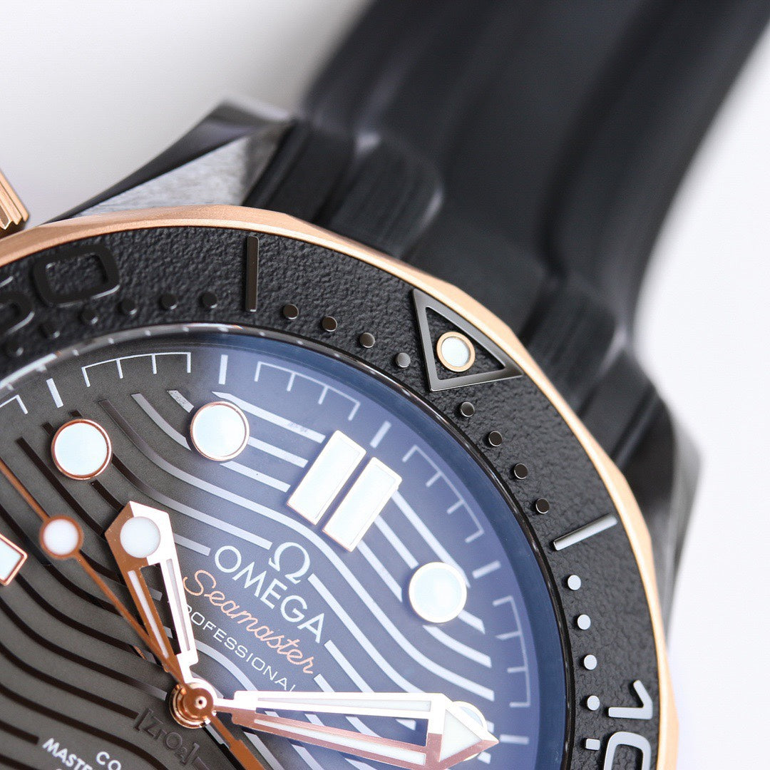 Omega Seamaster 300m Super Clone Watch | 43.5mm Full Black Zirconia Ceramic Case