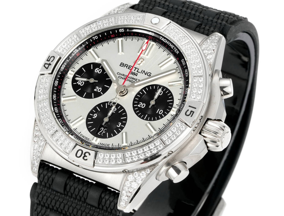 Breitling Chronomat Super Clone Watch | B01 Automatic Chronograph Movement, Diamond Bezel, 42mm