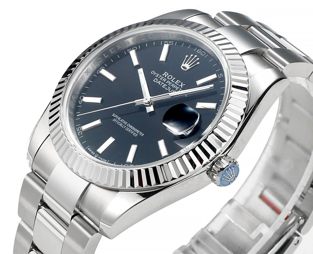 Rolex Datejust 41mm Automatic Watch 3235 Movement 72‑Hour Power Reserve Fluted Bezel