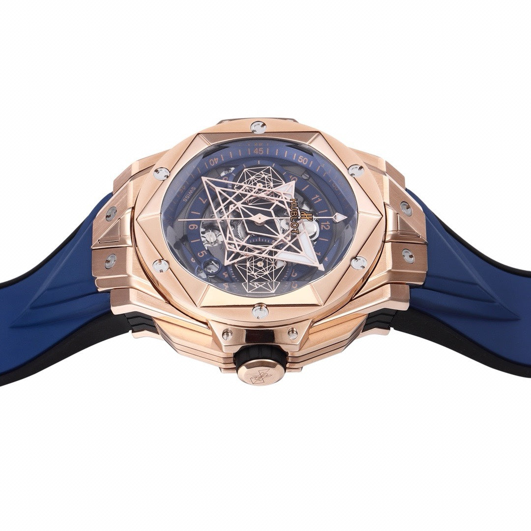 HUBLOT Big Bang Sang Bleu II Watch | BBF Super Clone Titanium Automatic Chronograph Wristwatch
