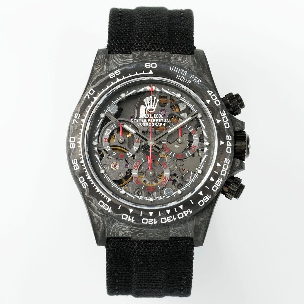 Rolex Diw Carbon Skeleton Chronograph