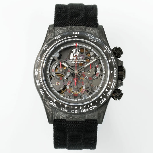 Rolex Diw Carbon Skeleton Chronograph