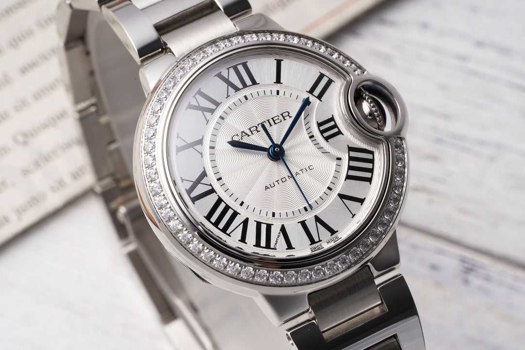 Cartier Ballon Bleu AF Upgraded 33mm Women Automatic Wristwatch