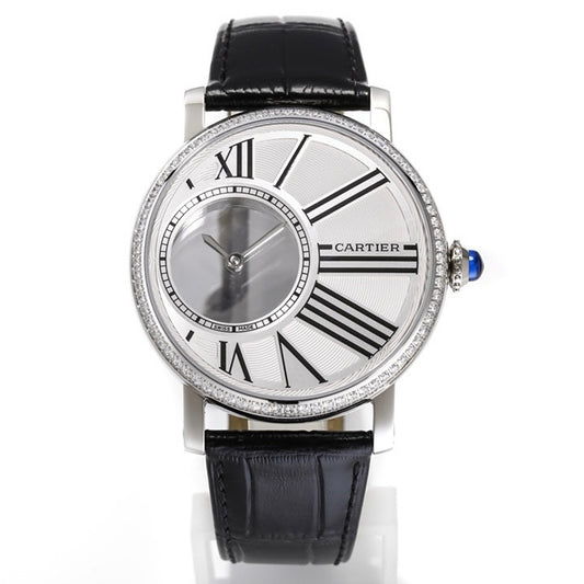 Cartier Rotonde de Cartier Mysterious Watch, Floating Hands Design, 42.5mm, MC 9981 Manual & Automatic Integrated Movement