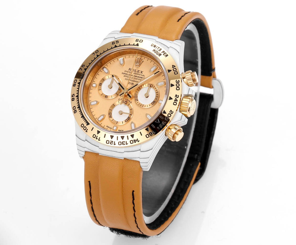 Rolex TW Factory Custom Carbon Fiber Daytona Watch 40mm 4801 Chronograph Movement Luminous Case & Buckle