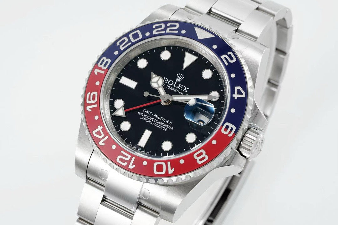 Rolex GMT Travel Watch 904L Steel Cal.3285 Movement