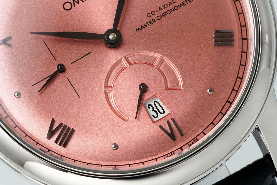 Omega De Ville Power‑Reserve Automatic Mechanical Watch, Genuine Calfskin Leather Strap