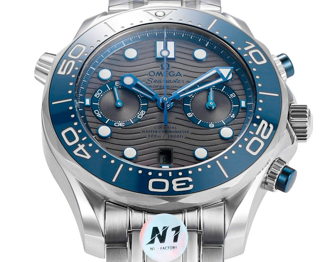 OMEGA Seamaster 300 Chronograph 44mm Dive Watch Cal.9900 Full Function Ceramic Bezel