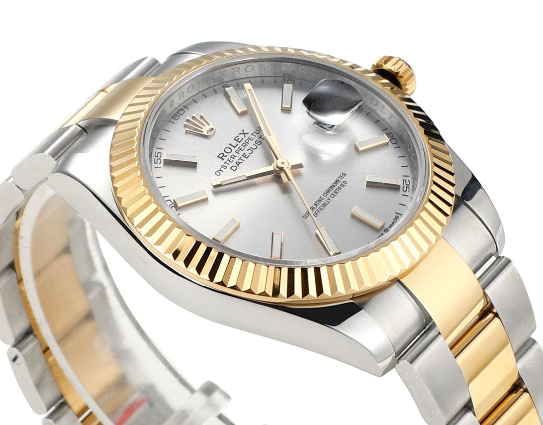 Rolex Datejust 41mm Automatic Watch 3235 Movement 72‑Hour Power Reserve Fluted Bezel