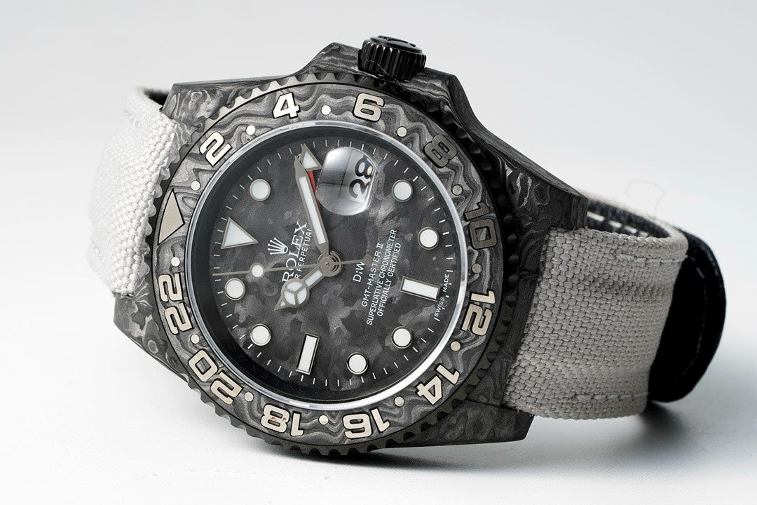 Rolex GMT-Master II Carbon Watch | Cal.3186 Automatic Movement, Forged Carbon Case
