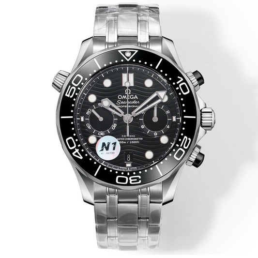 OMEGA Seamaster 300 Chronograph 44mm Dive Watch Cal.9900 Full Function Ceramic Bezel