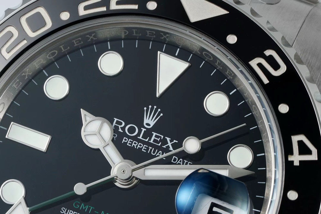 Rolex GMT Travel Watch 904L Steel Cal.3285 Movement