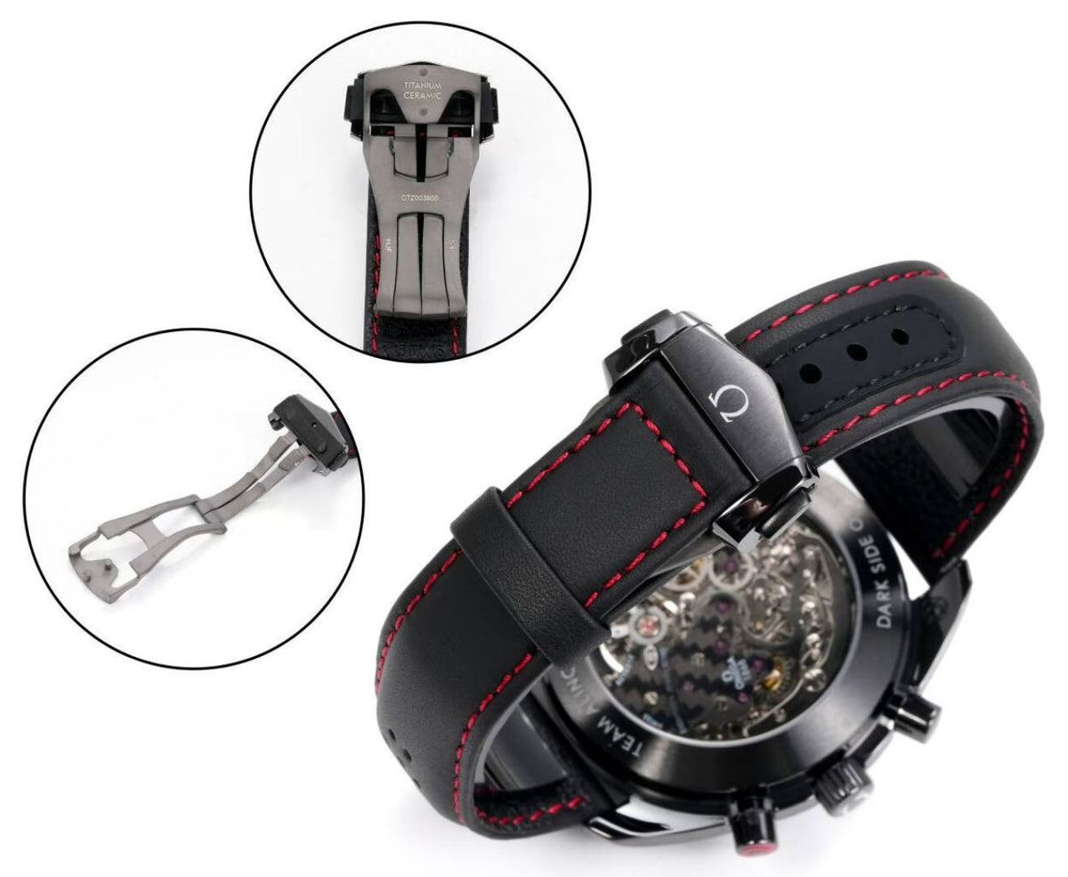Omega Speedmaster Dark Side of the Moon SMF RW6 Top‑Grade Manual Chronograph Watch Genuine Ceramic Case