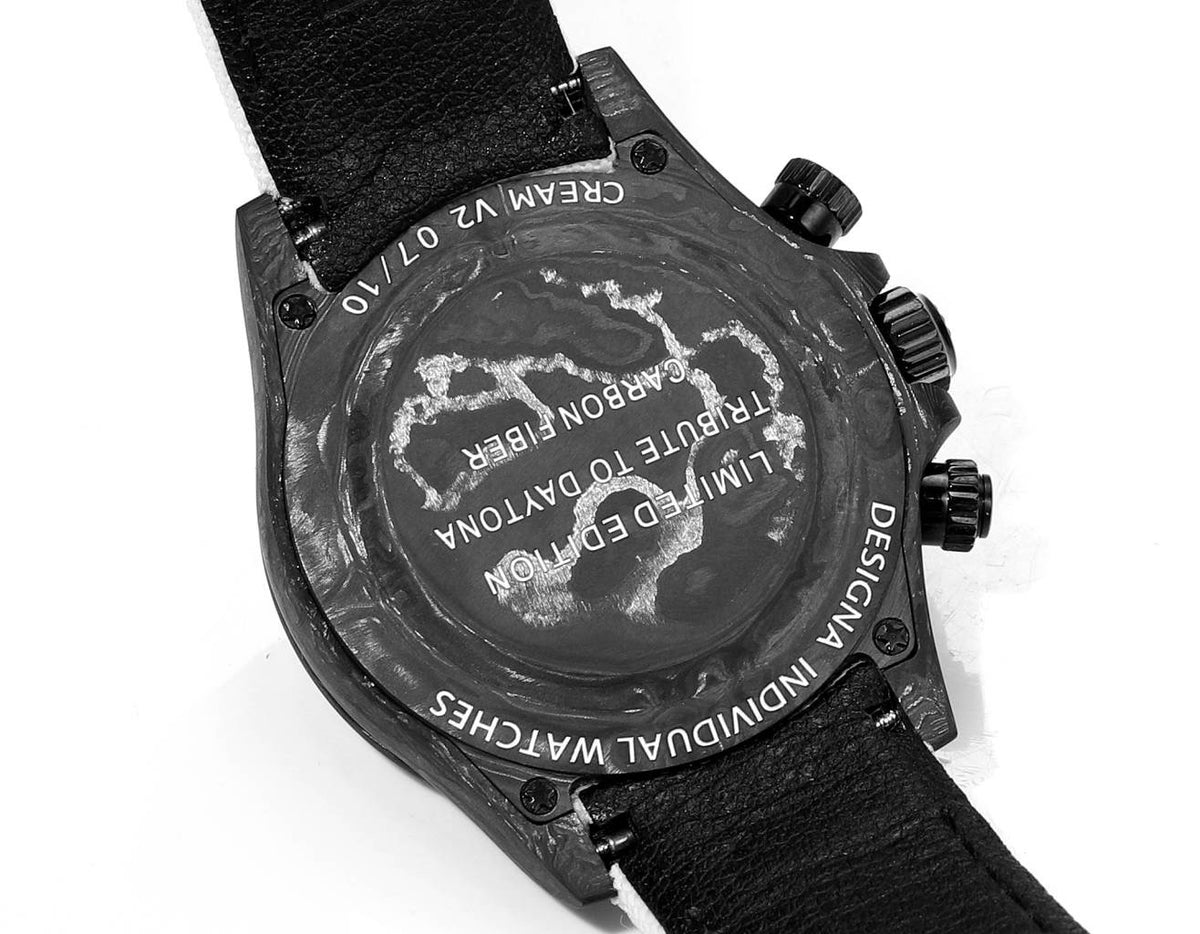 Rolex TW Factory Custom Carbon Fiber Daytona Watch 40mm 4801 Chronograph Movement Luminous Case & Buckle