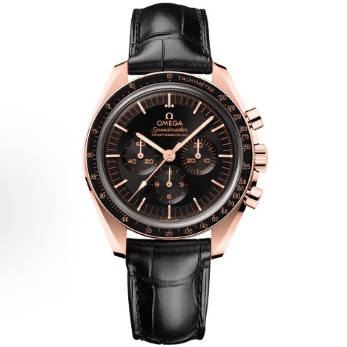 OMEGA Speedmaster Moonwatch 3861 Caliber Moonshine 18K Gold Chronograph 42mm